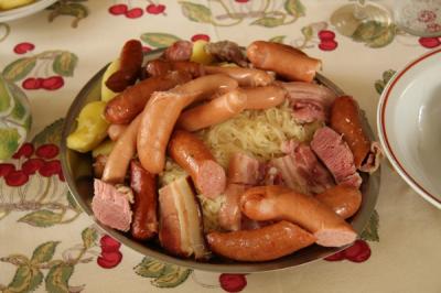 Choucroute au gîte près de Hunspach Alsace